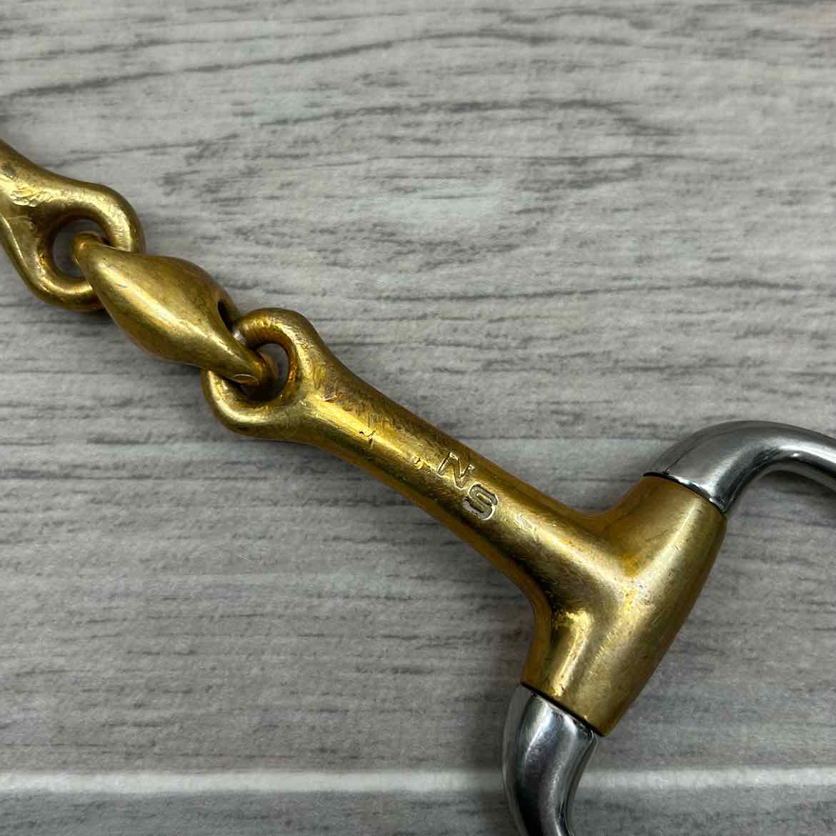 Neue Schule Trans Angled Lozenge Eggbutt Bradoon Bit 4.75"