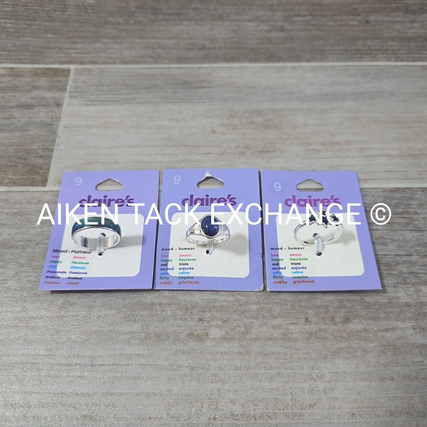 Claire's Mood Rings (3) - Size 9