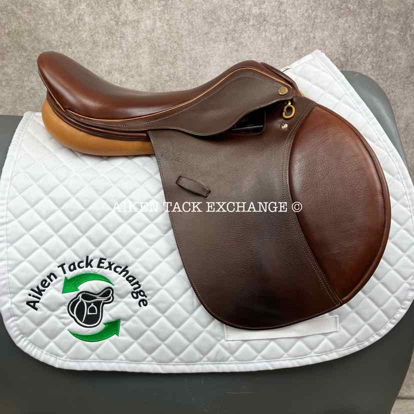 **SOLD** 2017 Pessoa Rodrigo Close Contact Jump Saddle, 16.5" Seat, Adjustable Tree - XCH Changeable Gullet, Foam Panels