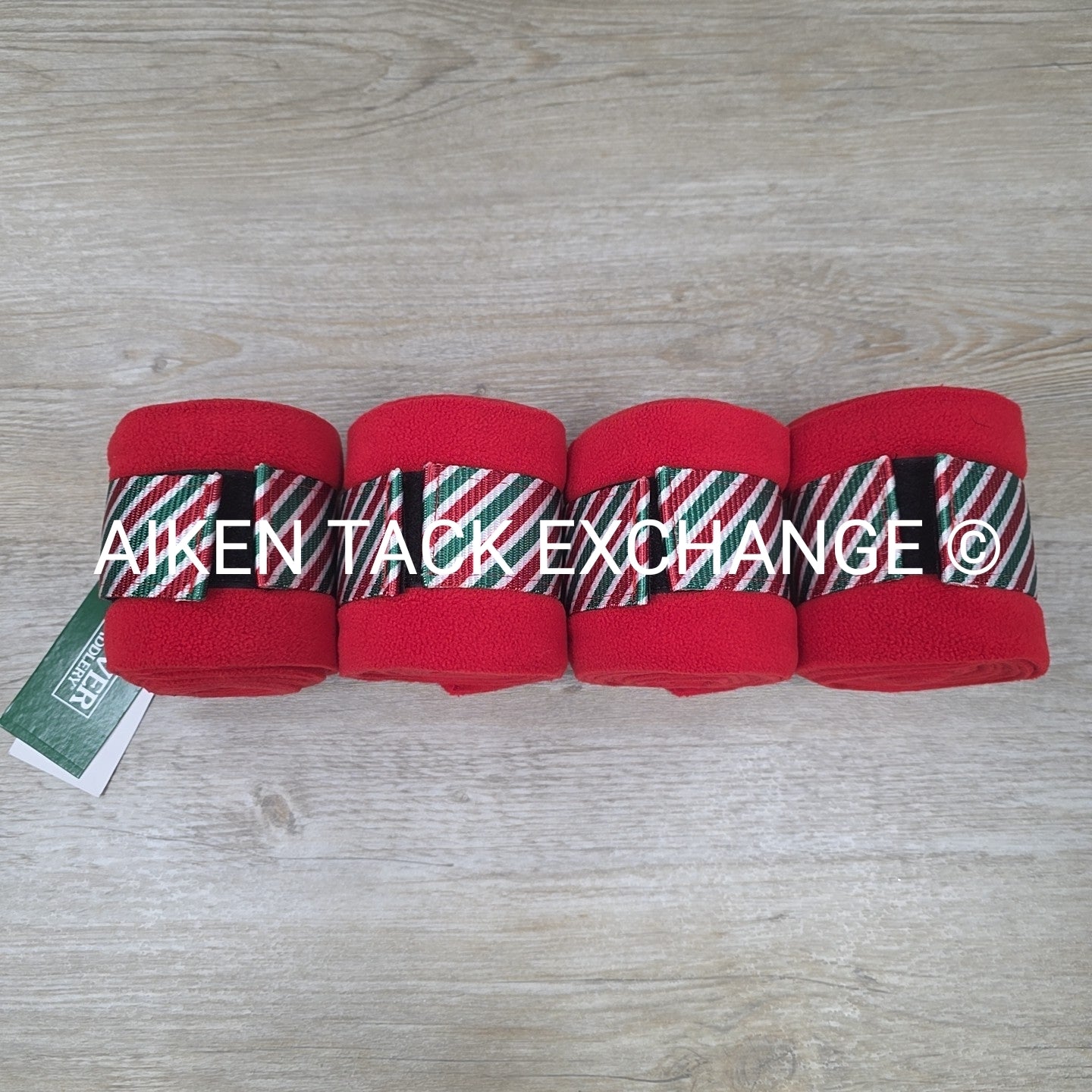 Dover Saddlery Candy Cane Polo Wraps, Set of 4