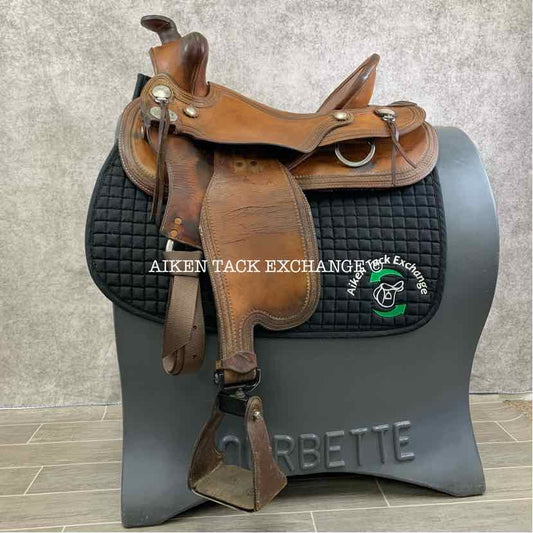Ortho-Flex Western Saddle, 16" Seat, Wide Fit with Flex Panels
