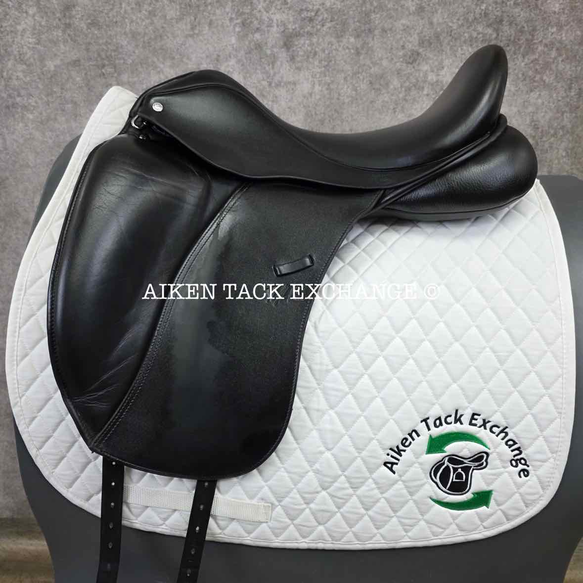 2018 Custom Saddlery Signature Steffen's Advantage Monoflap Dressage Saddle, 19" Seat, Adjustable Tree, Wool Flocked Panels