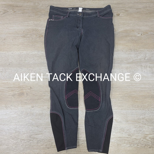 Elation Denim Knee Patch Breeches, Women's 30R