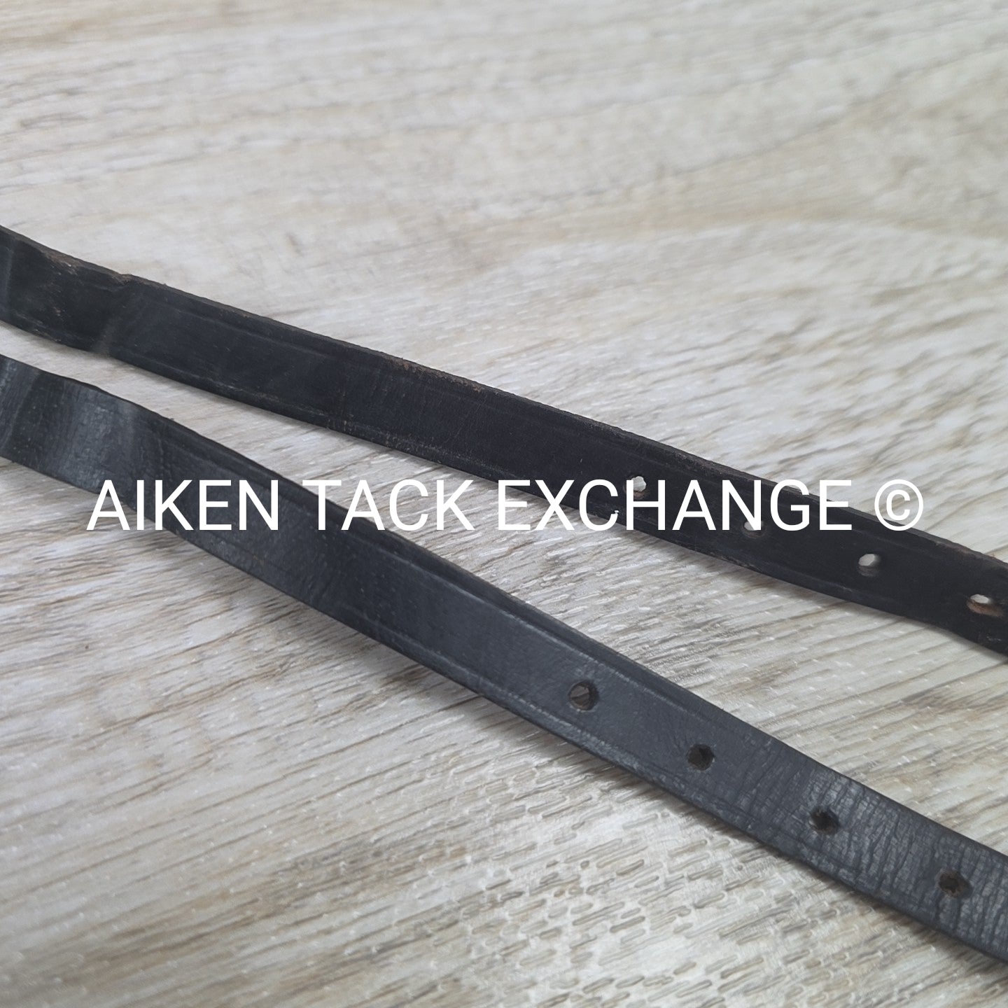 Leather Spur Straps, Black