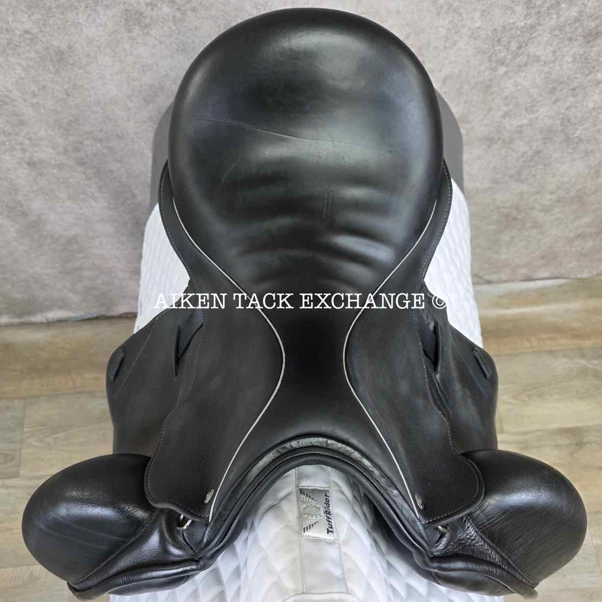 2019 Custom Saddlery Icon Star Monoflap Dressage Saddle, 18" Seat, Adjustable Tree, Wool Flocked Panels