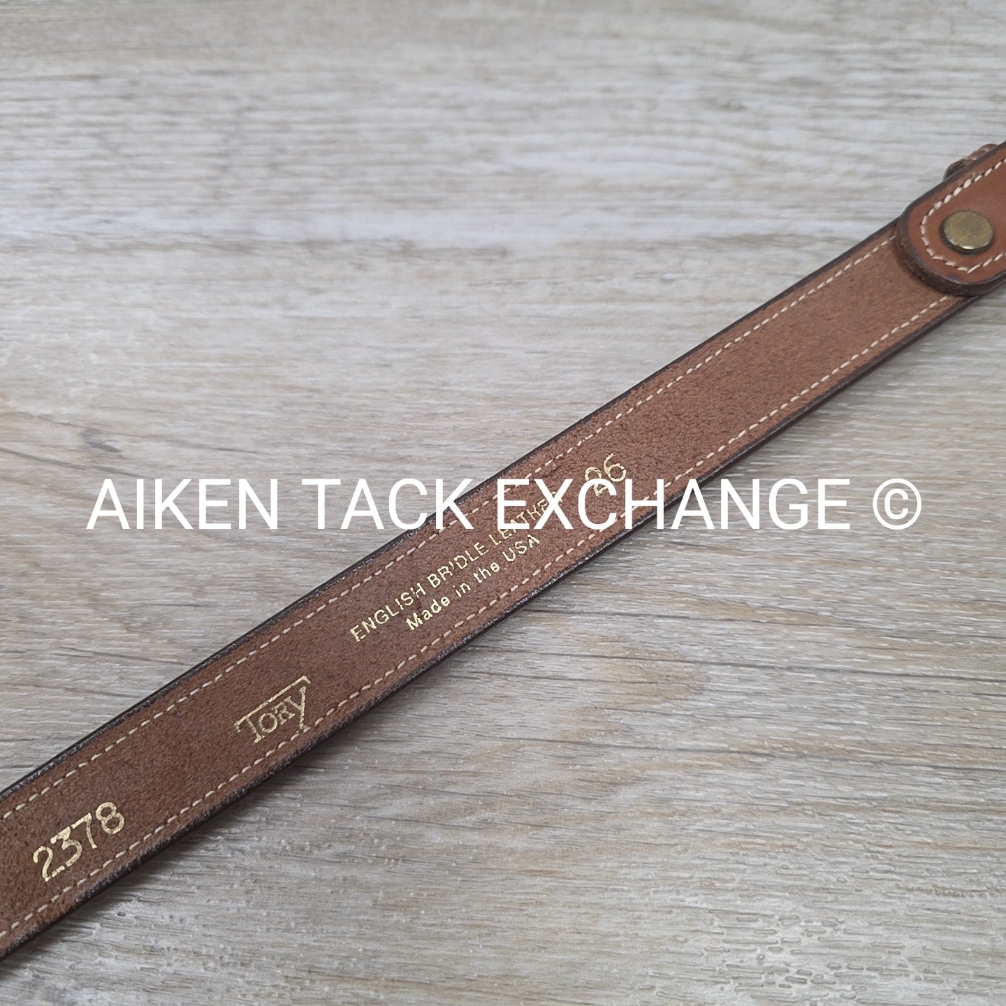 Tory Leather Clincher Brass Buckle Belt, 26"