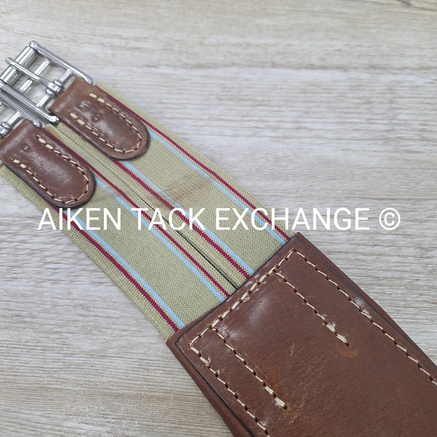 M. Toulouse Contour Shaped Padded Leather Girth, Brown, 56"