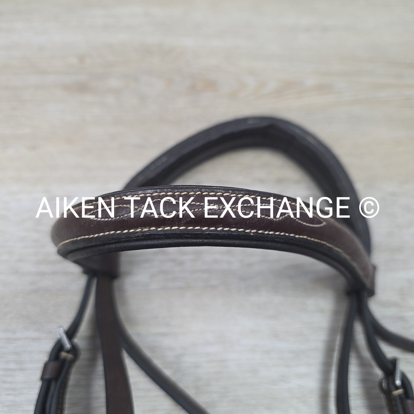 KL Select Black Oak Fancy Stitched Bridle with Matching Laced Reins, Brown, Cob