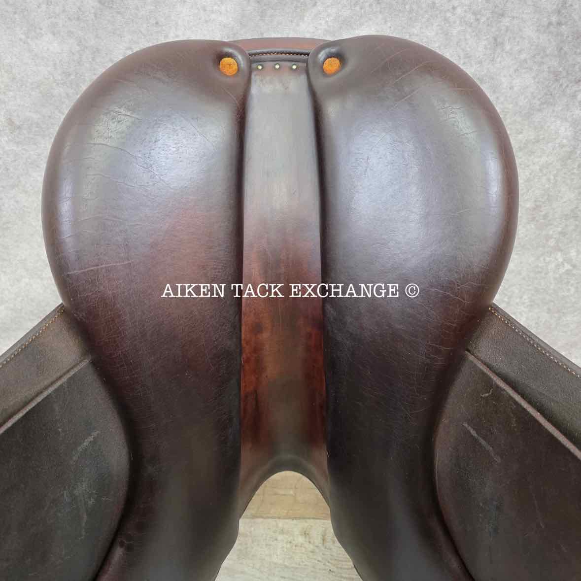 2007 Bruno Delgrange Virtuose Close Contact Jump Saddle, 17.5" Seat, Medium Wide Tree, Foam Panels