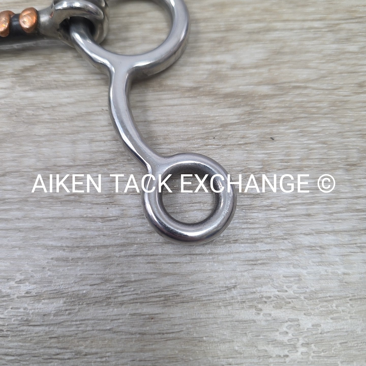 Sweet Iron Dogbone with Copper Rings Jr Cow Horse Bit 4.75"