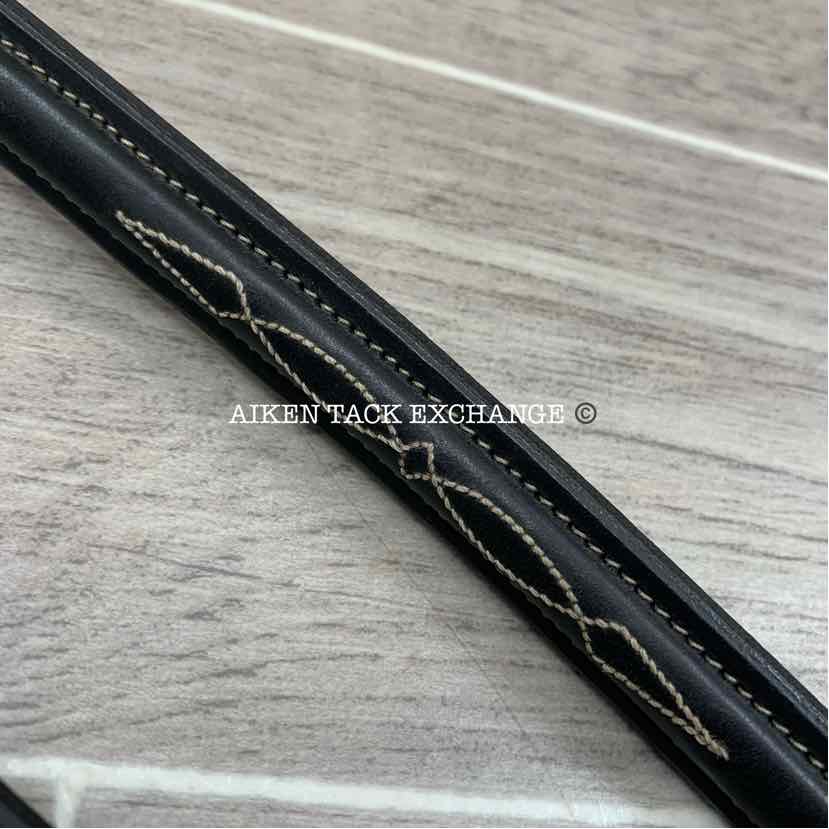 CWD Raised Fancy Stitched Hunter Martingale, Black, Size 3 - Full
