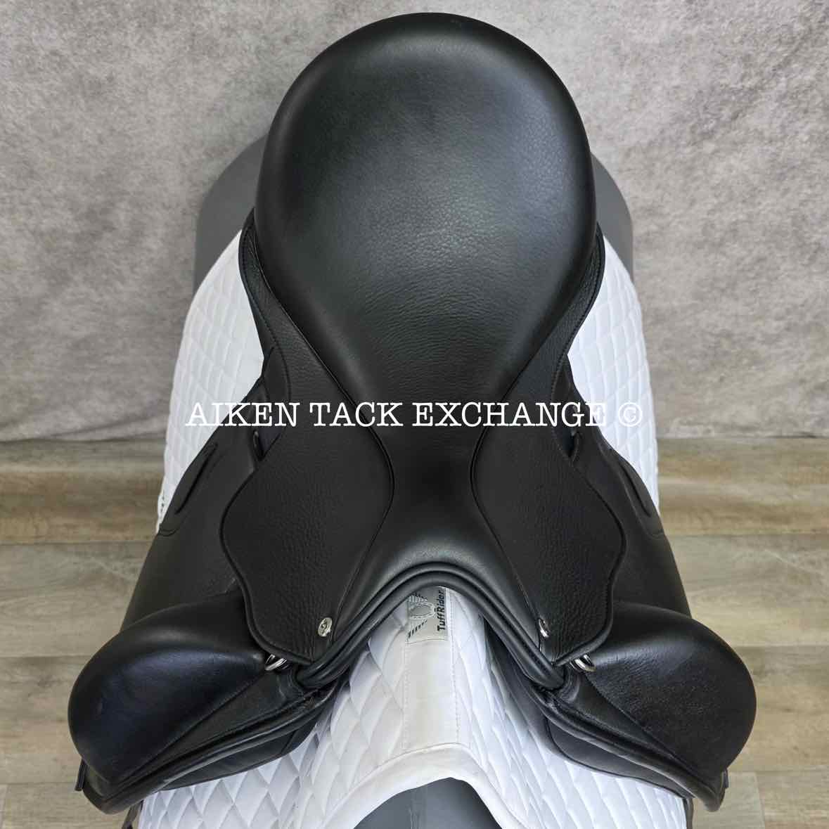 2024 Envy by Custom Saddlery Aurora Monoflap Dressage Saddle, 17.5" Seat, Adjustable Tree, Wool Flocked Panels