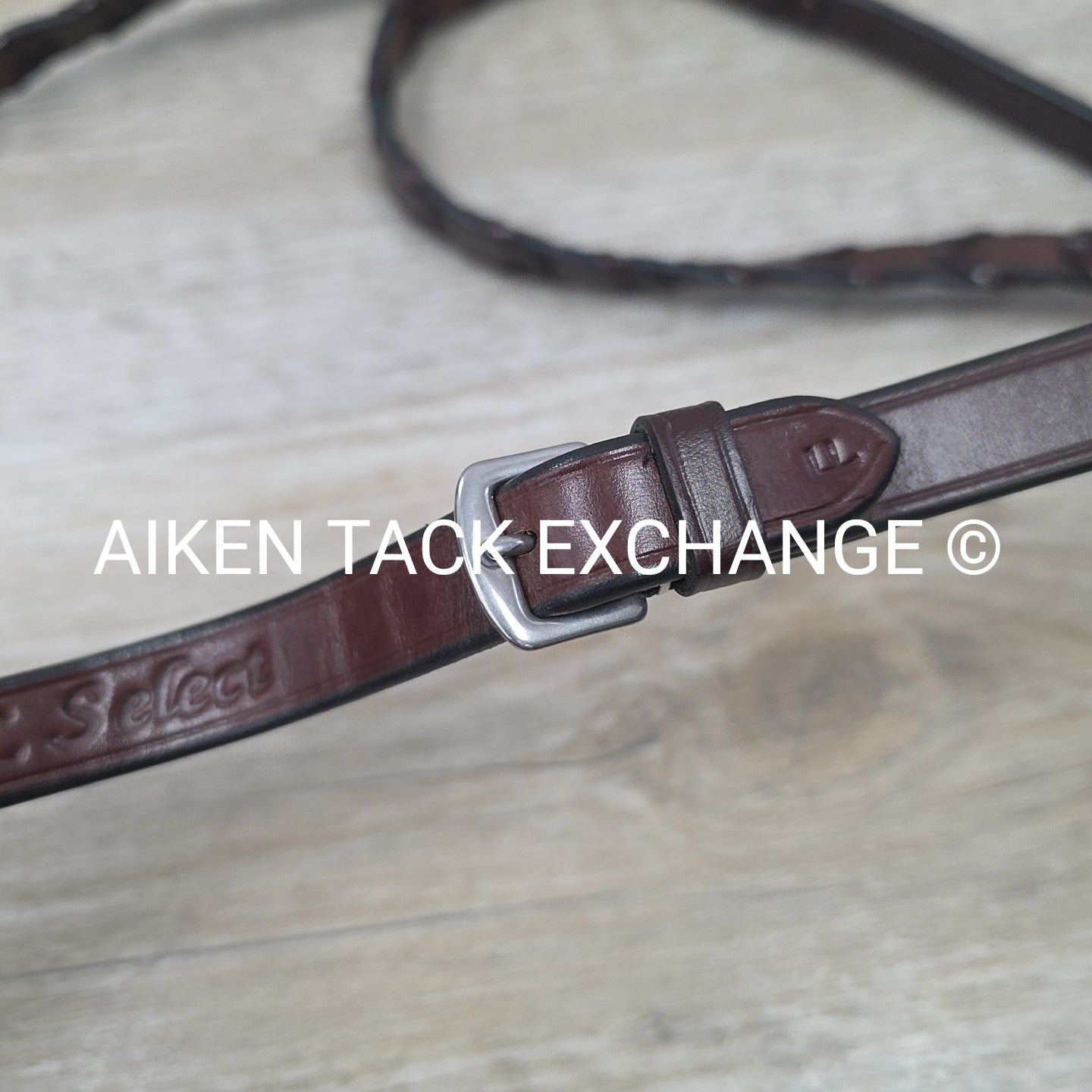 KL Select Round Raised Fancy Stitched Laced Reins, Brown, Size Full