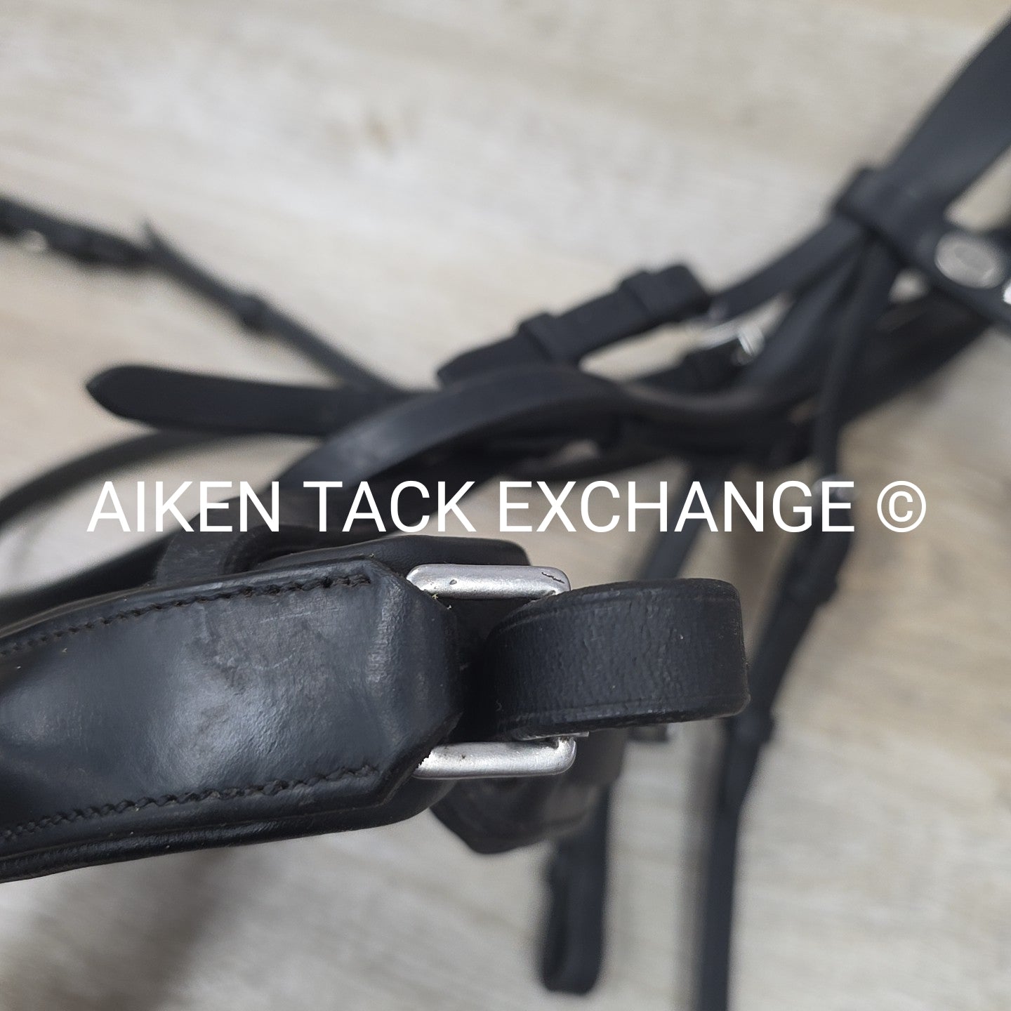 BARGAIN BUNDLE: Mis Matched Weymouth Double Bridle with Both Reins, Black, Size