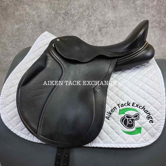 2012 DK Saddlery Liberty Monoflap All Purpose Jump Saddle, 17.5" Seat, Medium Wide Tree, Wool Flocked Panels