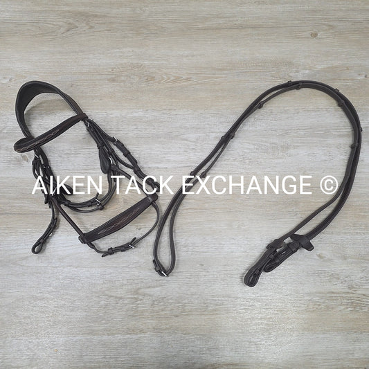 Collegiate ComFiTec Bridle with Reins, Brown, Size Cob