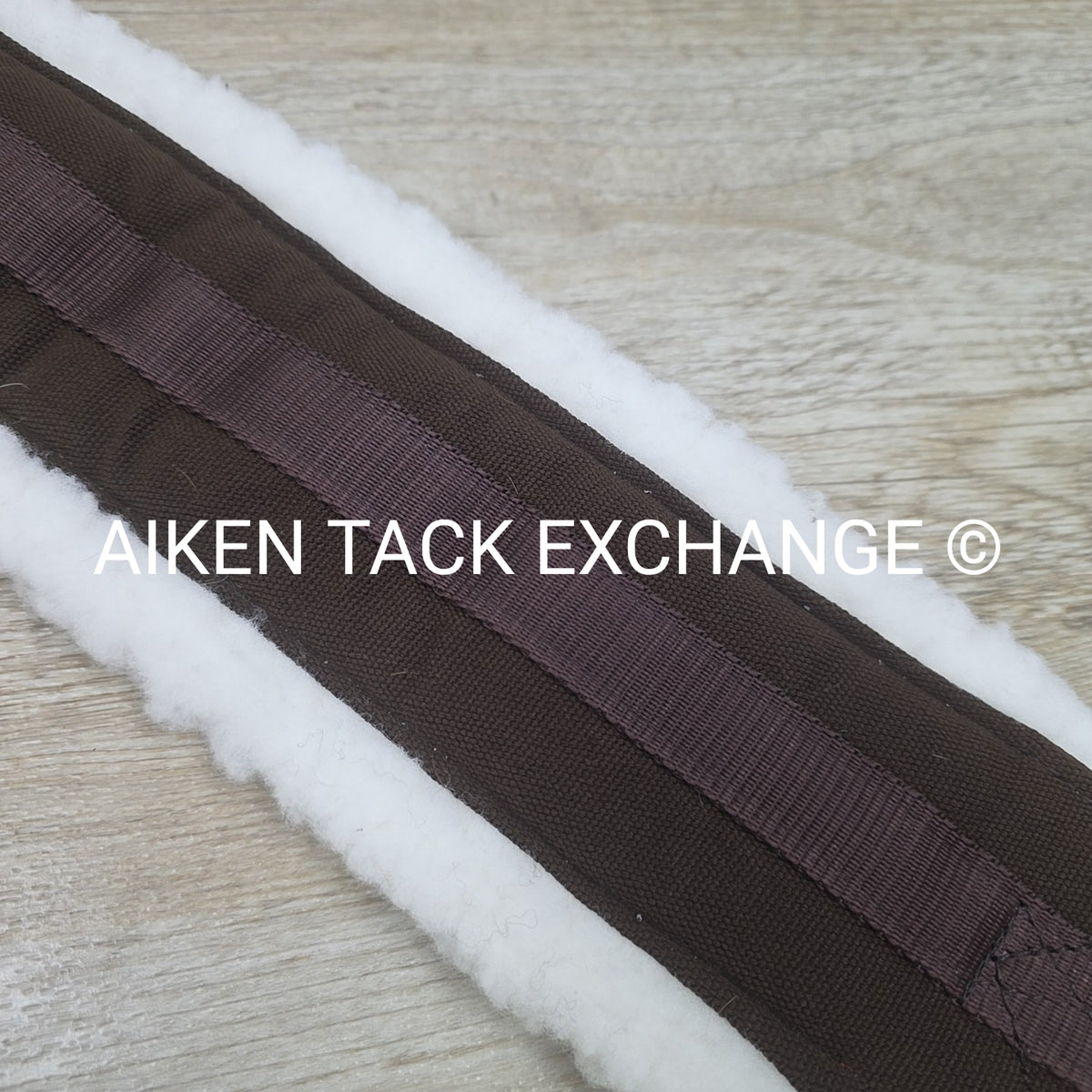 SmartEquine Fleece Girth with Double End Elastic, Brown, 56"