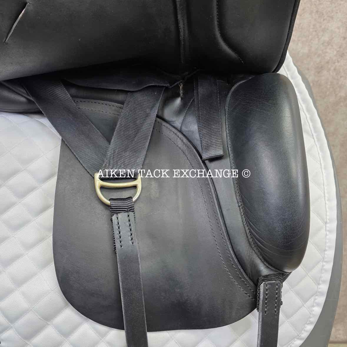 2008 Custom Saddlery Steffen's Advantage Dressage Saddle, 18" Seat, Adjustable Tree, Wool Flocked Panels