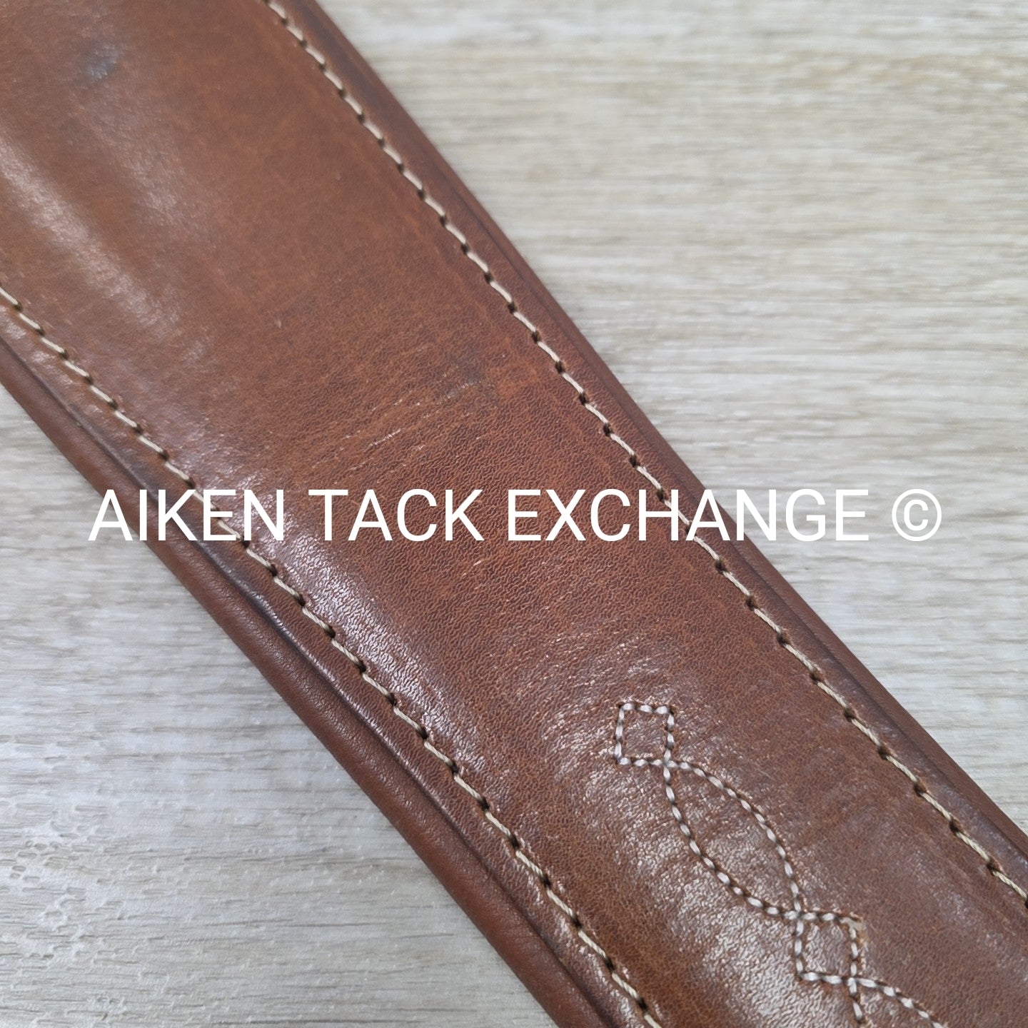 M. Toulouse Contour Shaped Padded Leather Girth, Brown, 56"