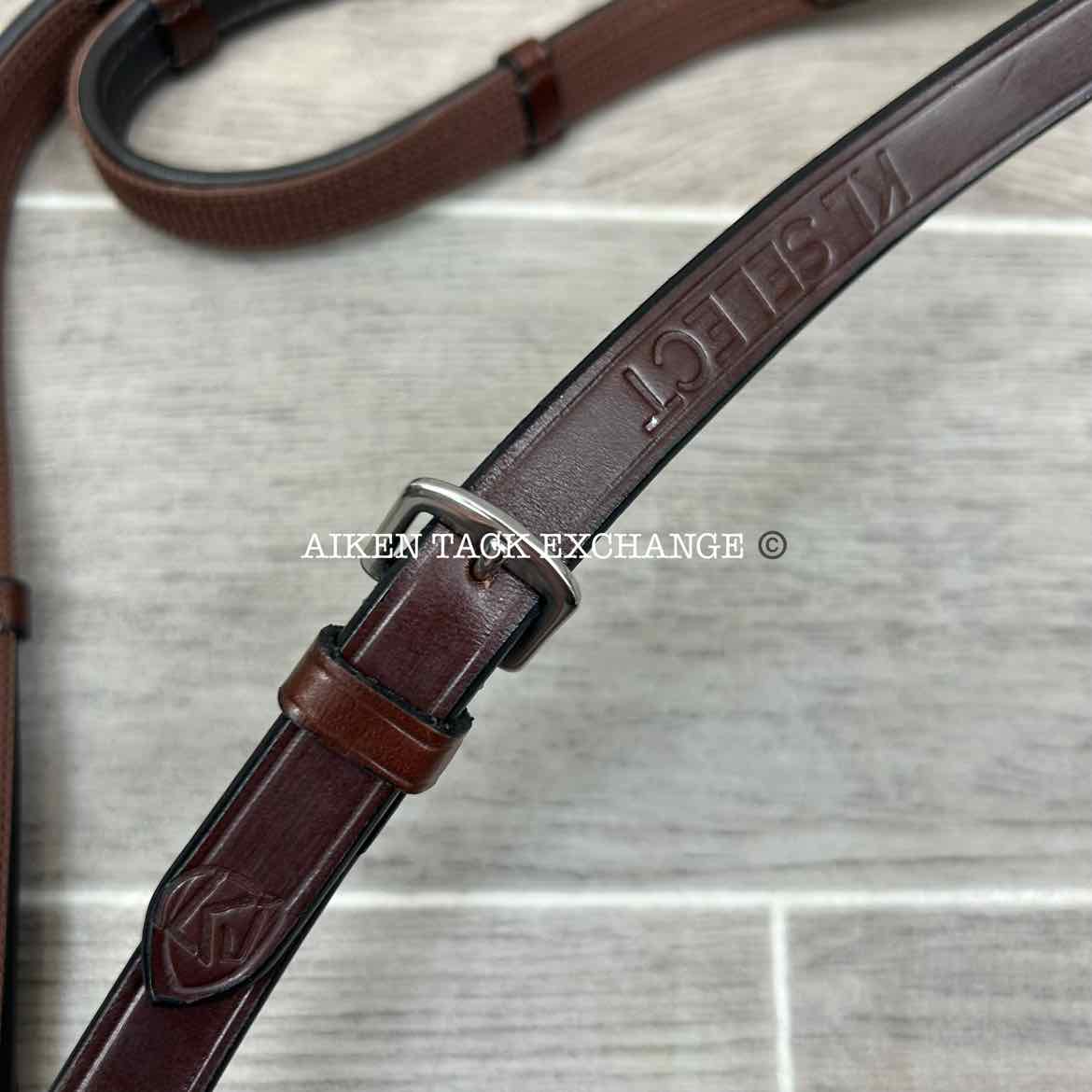 KL Select KL Italia Burghley Bridle with Reins, Brown, Size Full
