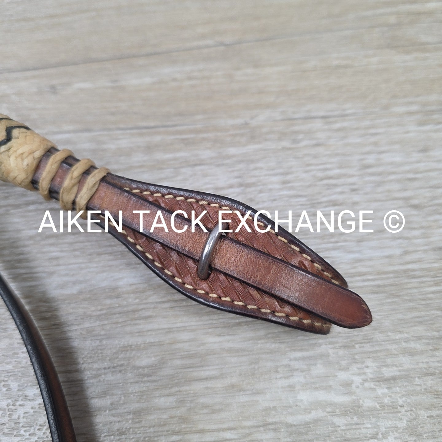 Sharp Browband Western Bridle, No Reins, Brown, Size Full