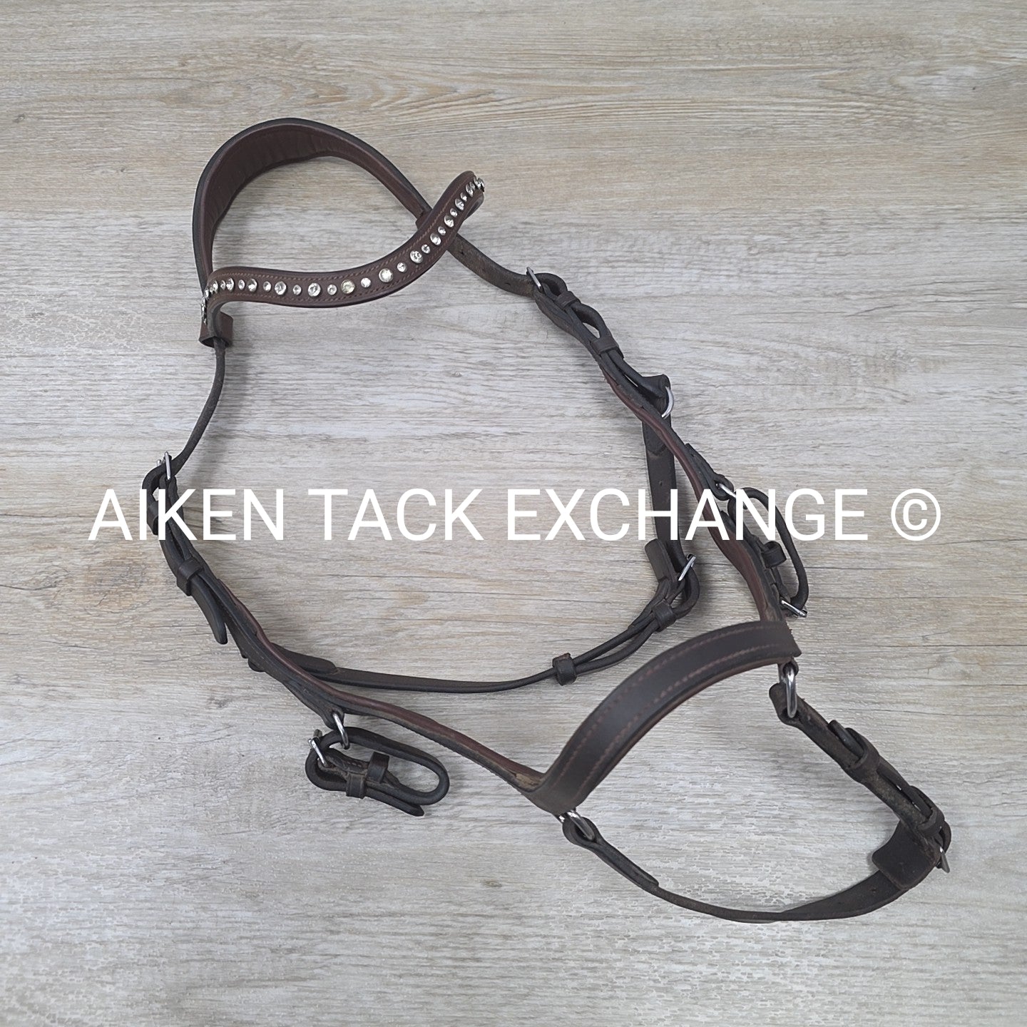 Horseware Rambo Micklem Anatomic Bridle, No Reins, Brown, Size Full