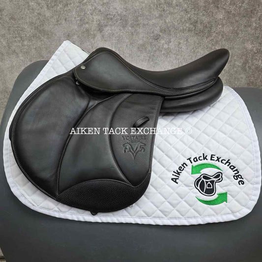 2021 Voltaire Stuttgart Jump Saddle, 17" Seat, 2A Flap, Medium Wide Tree, PRO Panels, Full Buffalo Leather