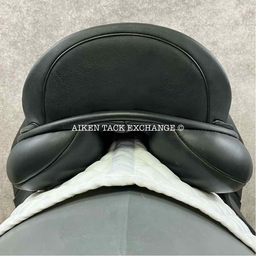 2017 Custom Saddlery Advantage Monoflap Dressage Saddle, 17.5" Seat, Adjustable Tree, Wool Flocked Panels