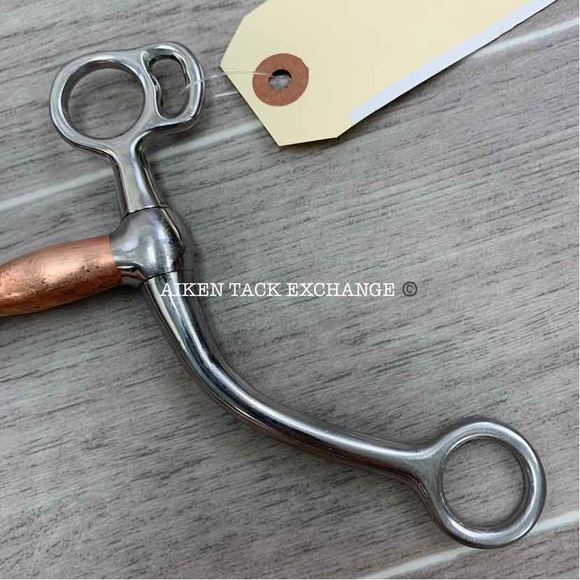 Single Joint Copper Long Shank Tom Thumb Bit 4.75"