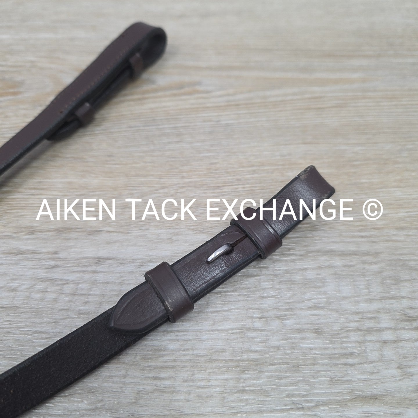 KL Select Black Oak Rubber Reins, Brown, Size Full