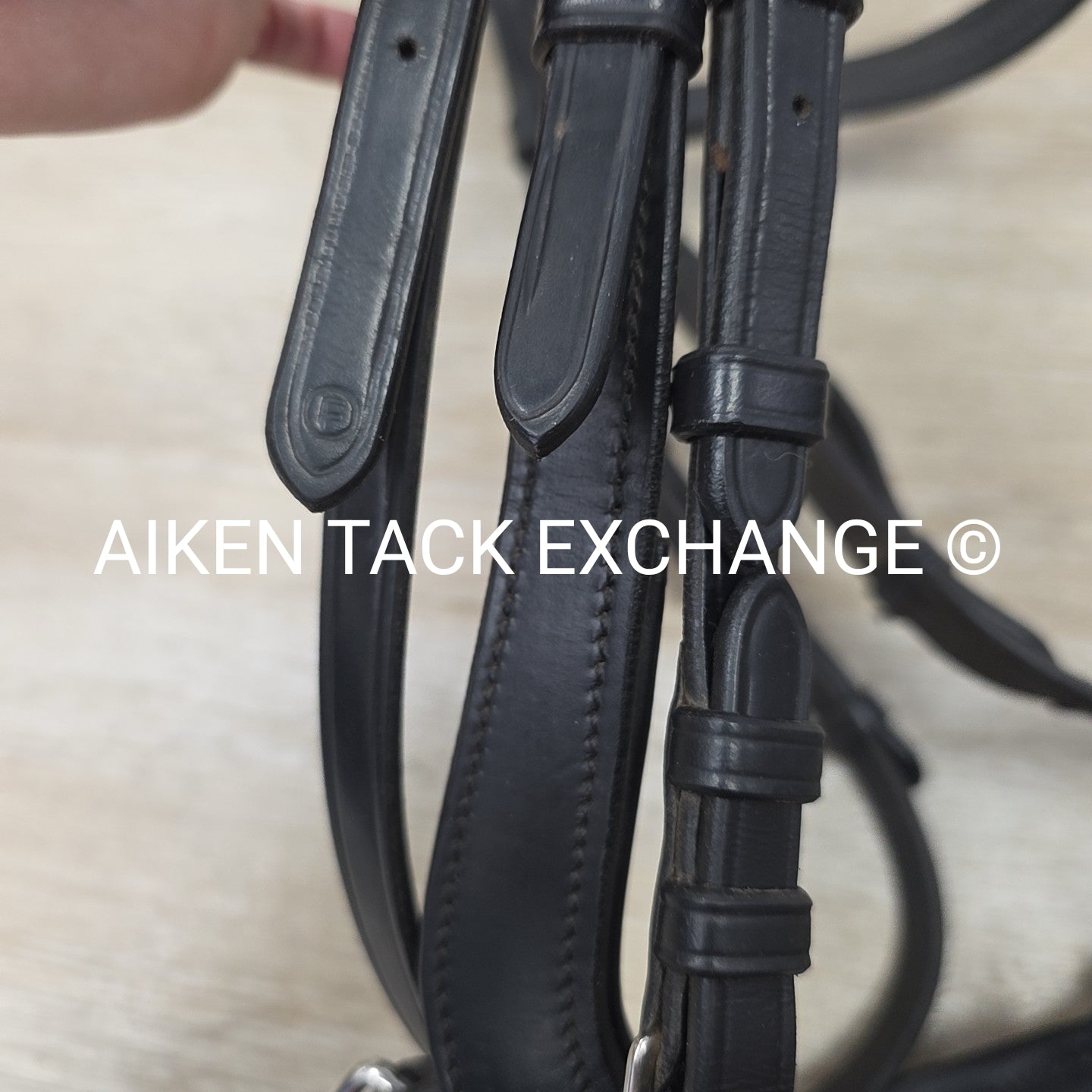 SmartPak Wellfleet Anatomic Bridle with Reins, Black, Size Full