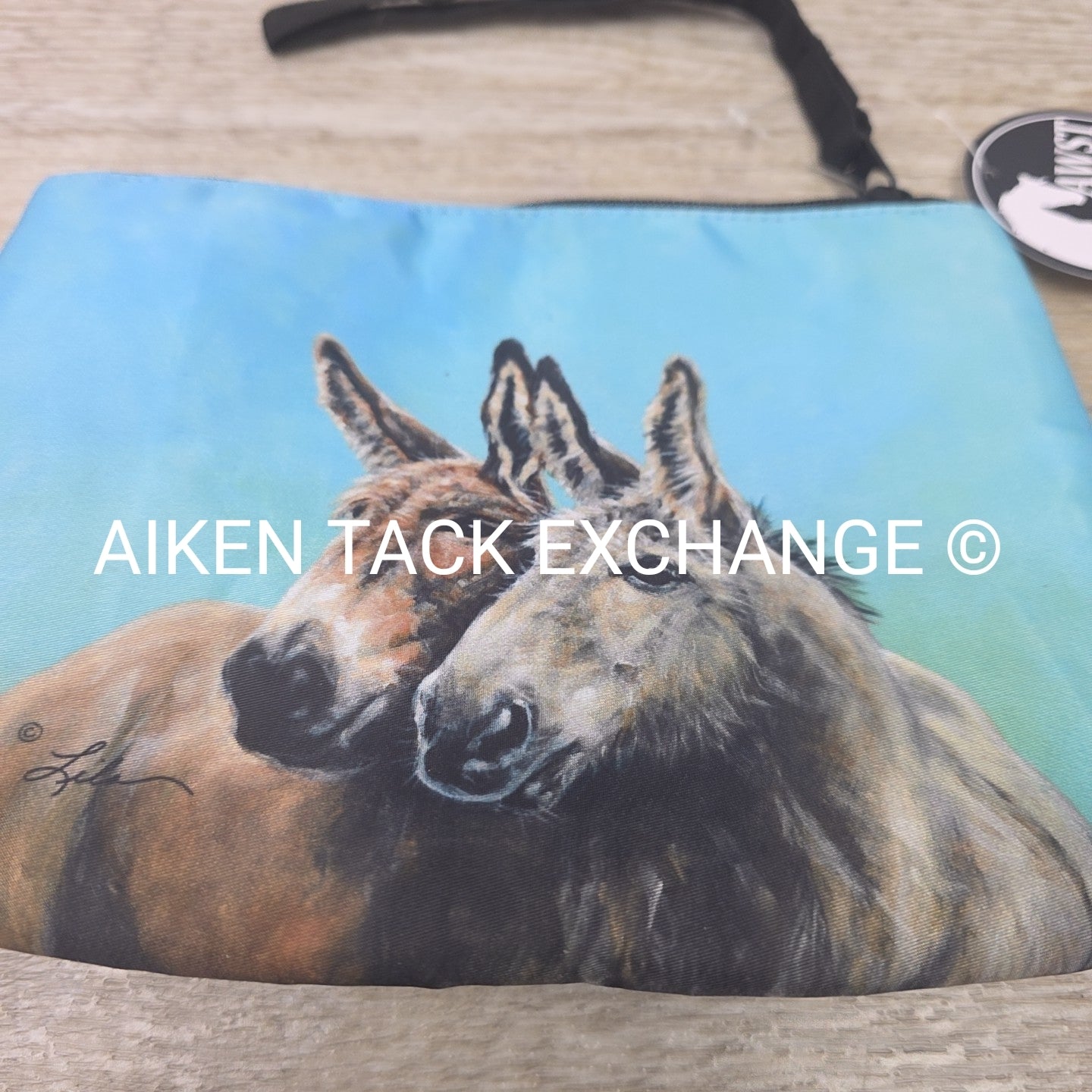 AWST Int'l Lila Donkey Friends Accessory Bag with Wristlet