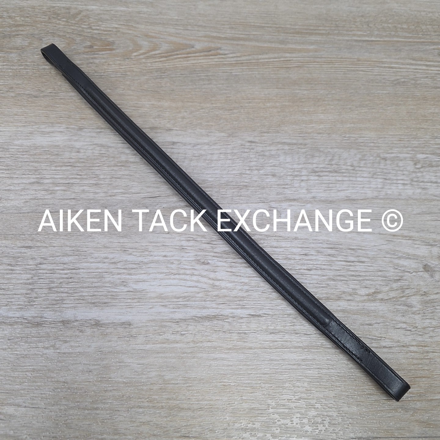 SmartPak Harwich Padded Plain Raised Browband, Black, Size Full