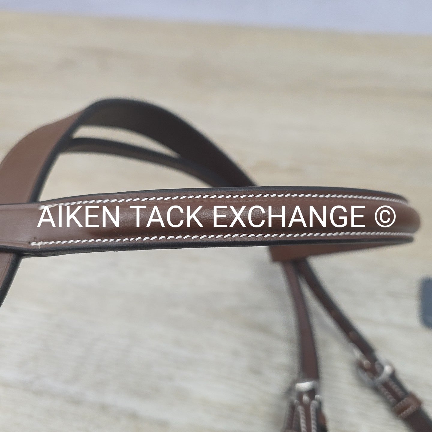 HDR Advantage Plain Raised Bridle with Reins, Oakbark, Size Pony