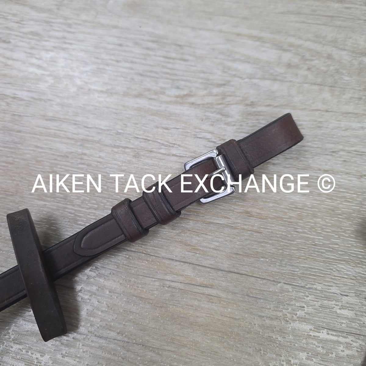 Correct Connect Sure Grip Rubber Reins with 1" Hand Stops, Brown, 55"