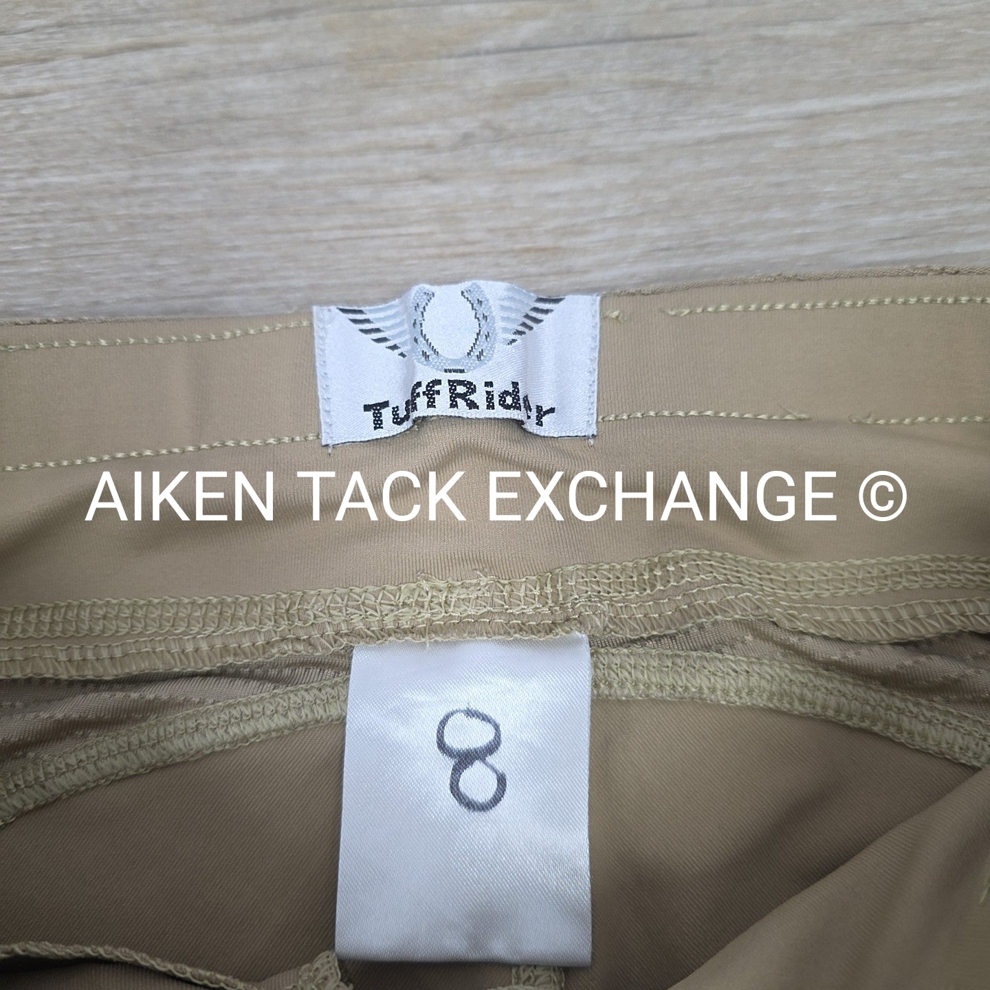 TuffRider Silicone Grip Knee Patch Tights, Size 8