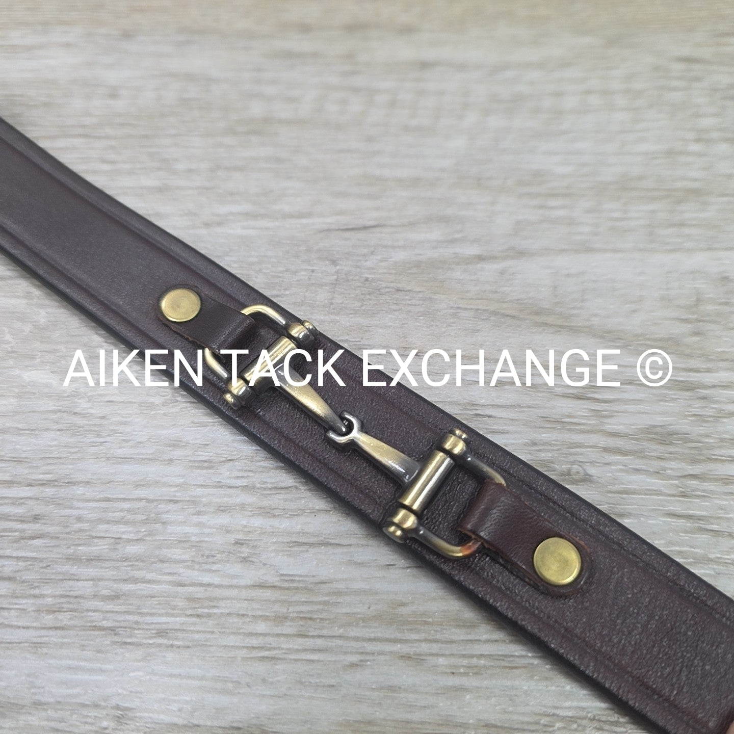Tory Leather Snaffle Bit Belt, Brown, 34