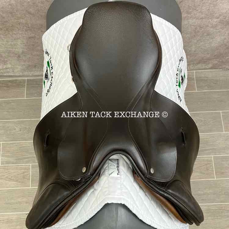 English Close Contact Jump Saddle, 17" Seat, Medium Tree, Foam Panels