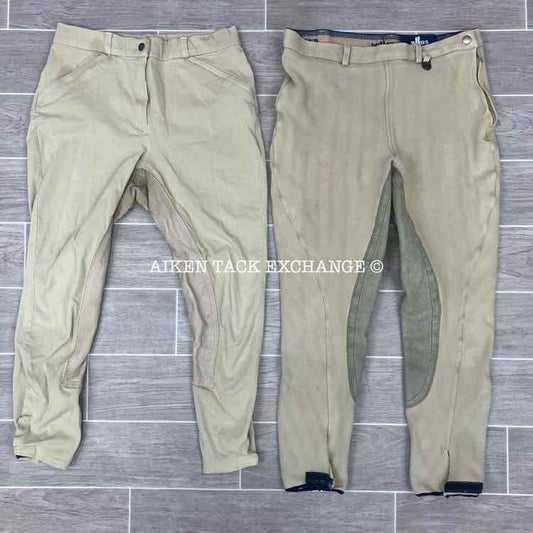 BARGAIN BUNDLE: 2 Pairs of Full Seat Breeches - Size 30