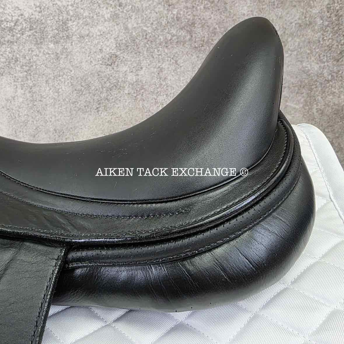 2016 Prestige X-D1D K Zero Monoflap Dressage Saddle, 17" Seat, Wide Tree, Wool Flocked Panels
