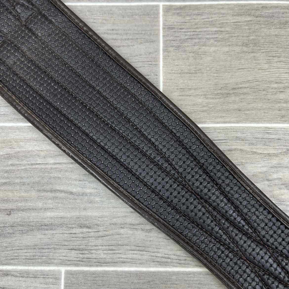 QHP Basic All Purpose Double Elastic Girth, Brown, 52"