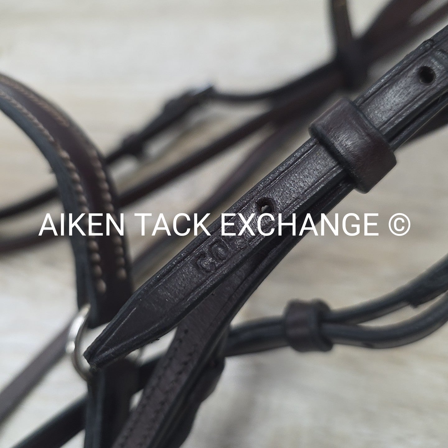 Plain Bridle with Drop Noseband, No Reins, Brown, Size Cob