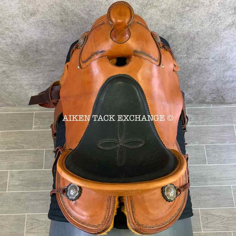 **SOLD** Mckenna Saddlery Western Saddle, 16" Seat, Regular Tree - Semi QH Bars, Comes with Breastplate