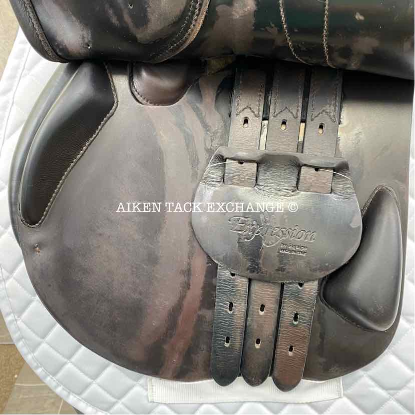 2007 Equipe Expression Close Contact Jump Saddle, 17" Seat, Extra Wide Tree, Foam Panels