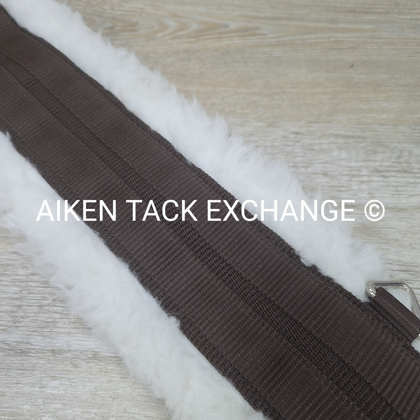 Dover Saddlery Fleece Girth with Double End Elastic, Brown, 54"