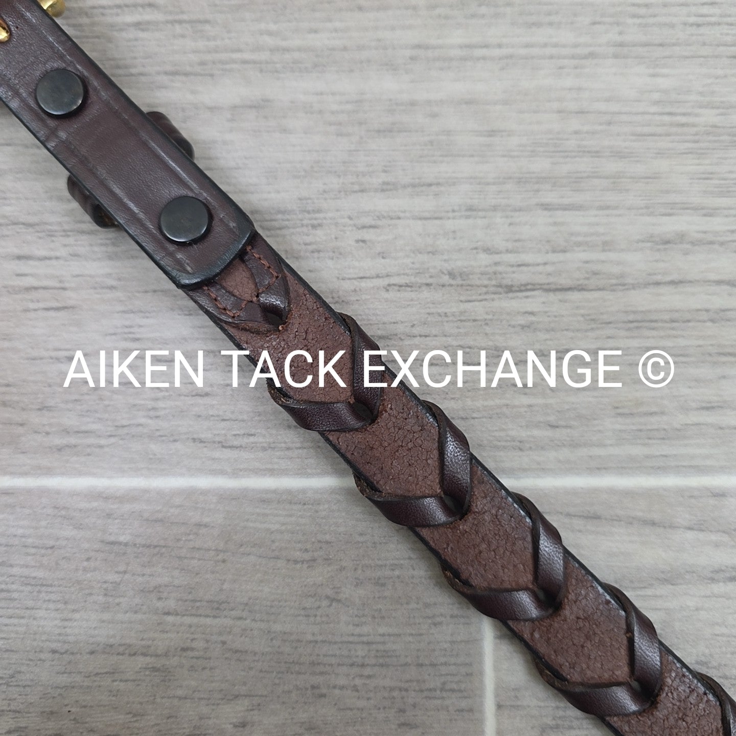 Tory Leather Laced Leather Belt, Brown, 24