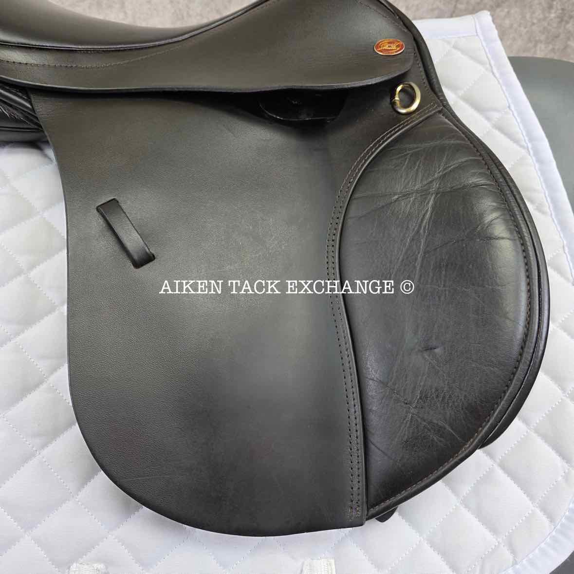 Kent & Masters Original Pony All Purpose Jump Saddle, 15.5" Seat, Adjustable Tree - Changeable Gullet, Wool Flocked Panels
