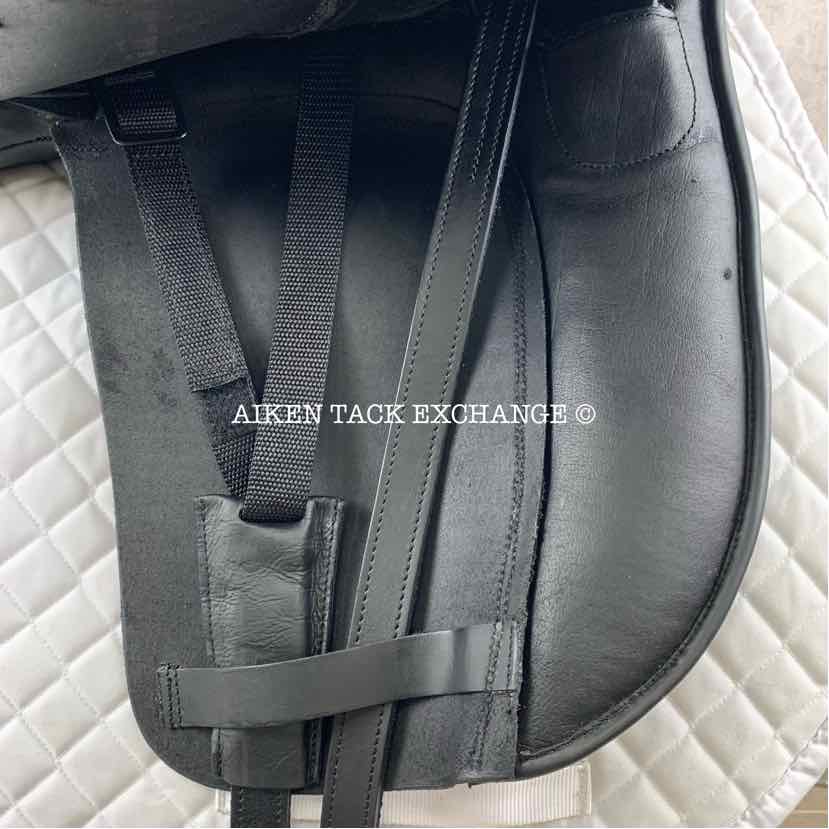 **SOLD** 2023 Zaldi New Generation London Dressage Saddle, 17.5" Seat, Adjustable Tree - Changeable Gullet, Wool Flocked Panels