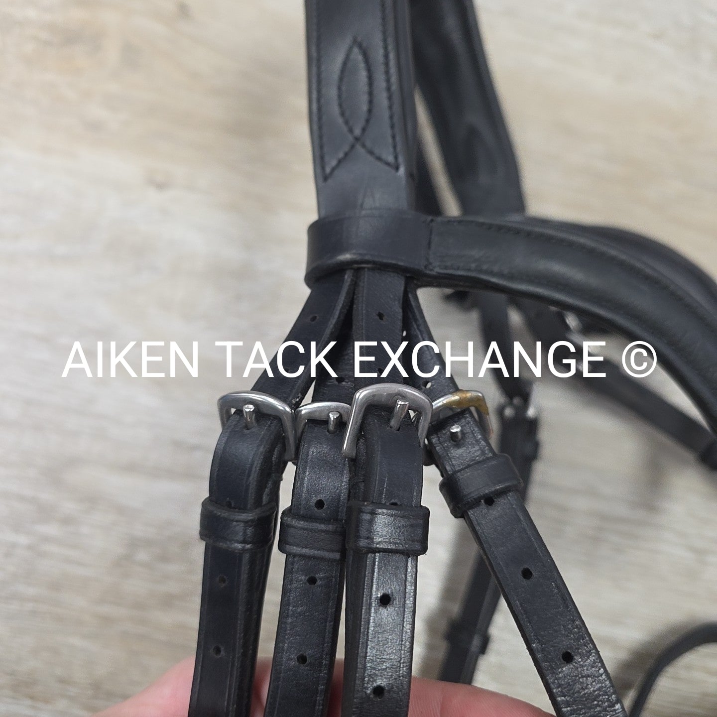 KL Select Red Barn Arena Weymouth Double Bridle, No Reins, Size Full