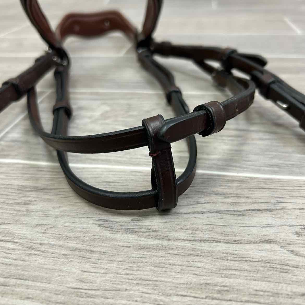 Dy'on New English Hackamore Bridle, Brown, Size Full